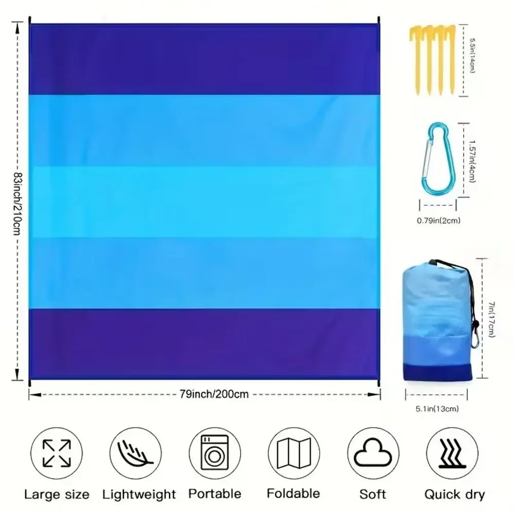 Dry Beach Blanket Sand Proof Waterproof Large Outdoor Picnic Camping Hiking
